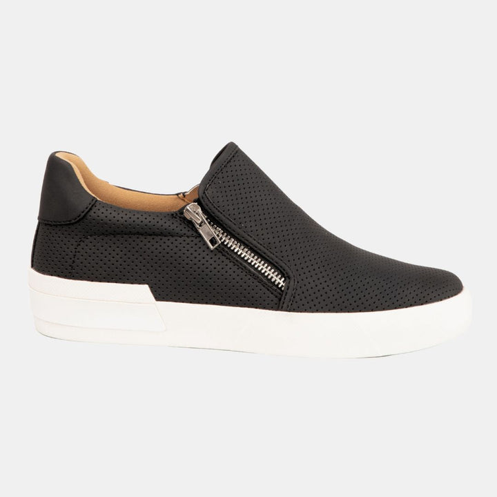 Zion Double Zipper Sneaker-SNEAKERS-MODAPASSO-Shop with Bloom West Boutique, Women's Fashion Boutique, Located in Houma, Louisiana