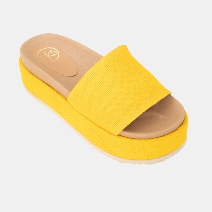 Footbed Platform Slide Sandals-WEDGES-MODAPASSO-Shop with Bloom West Boutique, Women's Fashion Boutique, Located in Houma, Louisiana