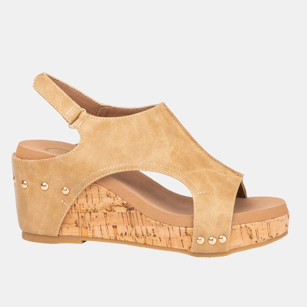 Hannah Slingback Wedge – Cutout Platform SandaL-WEDGES-MODAPASSO-Shop with Bloom West Boutique, Women's Fashion Boutique, Located in Houma, Louisiana