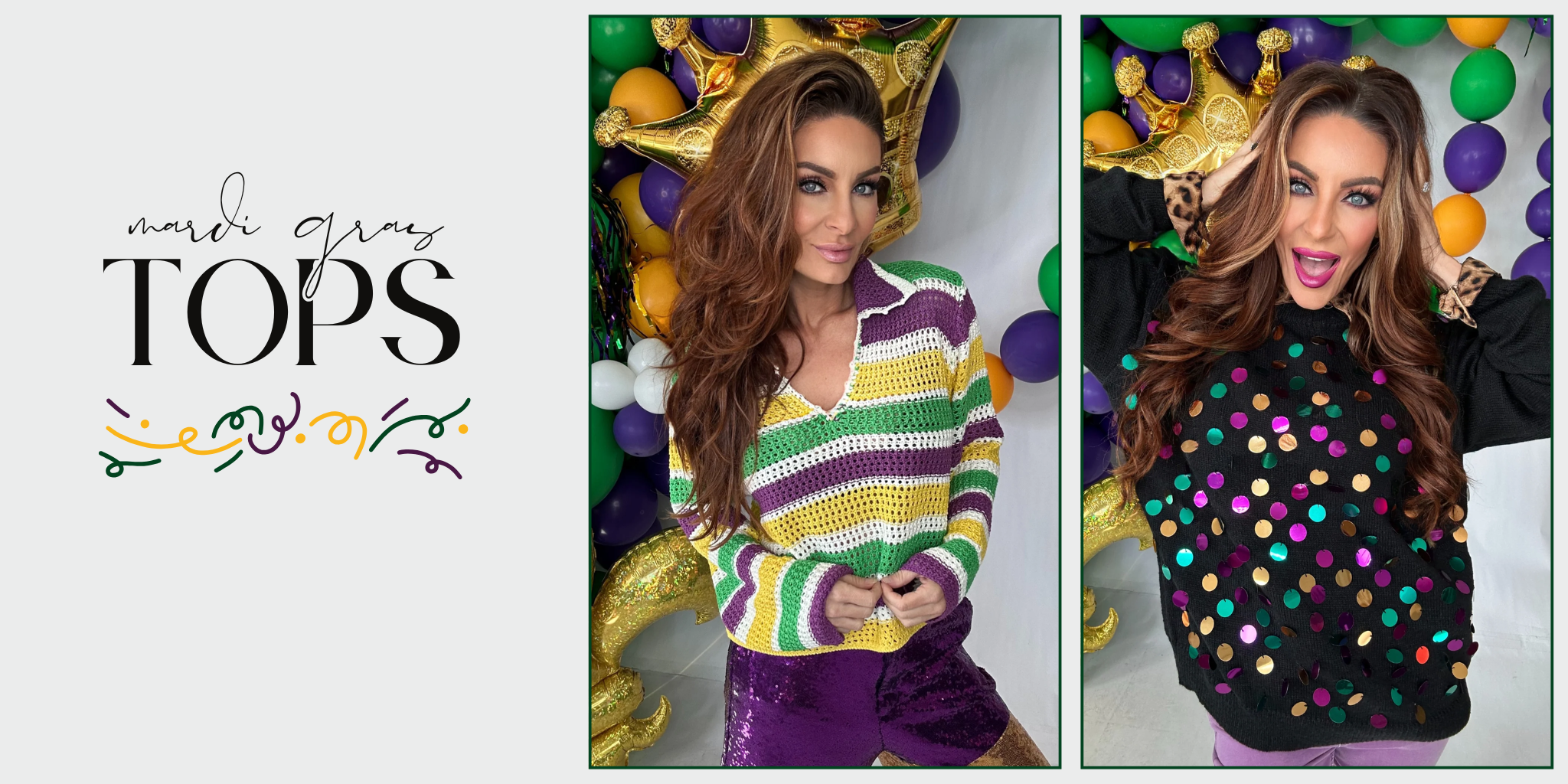 Mardi Gras Tops | Bloom West Boutique | Houma, LA