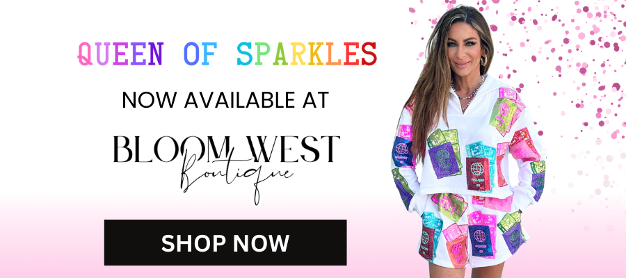 Queen Of Sparkles QOS Clothing Now Available at Bloom Wet Boutique. Shop online or in store. 