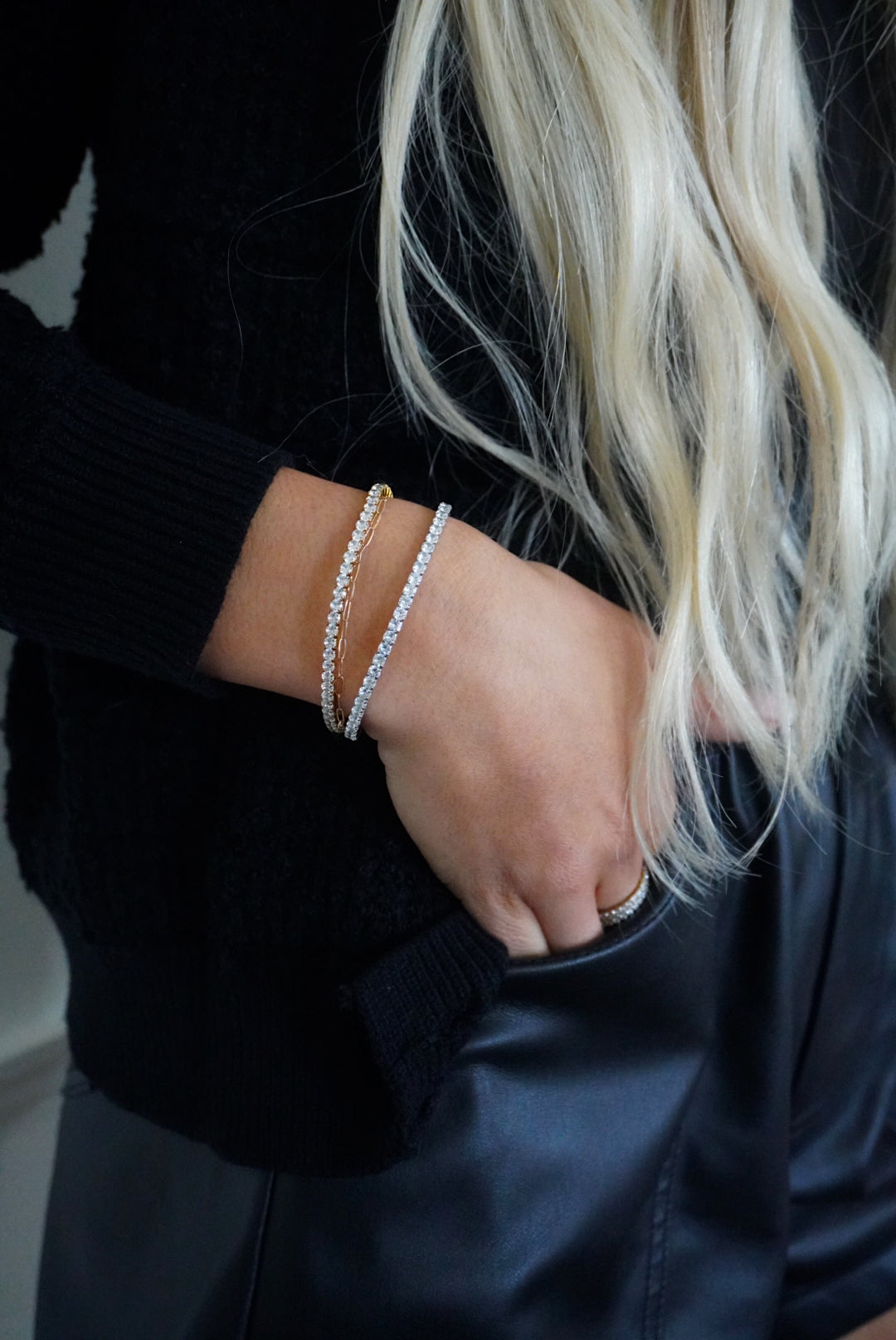 STRETCHY TENNIS BRACELET-Chansuttpearls-Shop with Bloom West Boutique, Women&