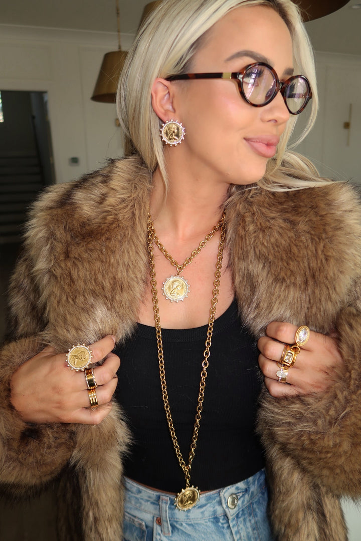 XL COIN NECKLACE-Chansuttpearls-Shop with Bloom West Boutique, Women&