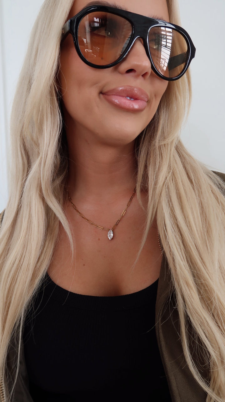 GOLD + DIAMOND PENDANT NECKLACE-Necklace-Chansuttpearls-Shop with Bloom West Boutique, Women&