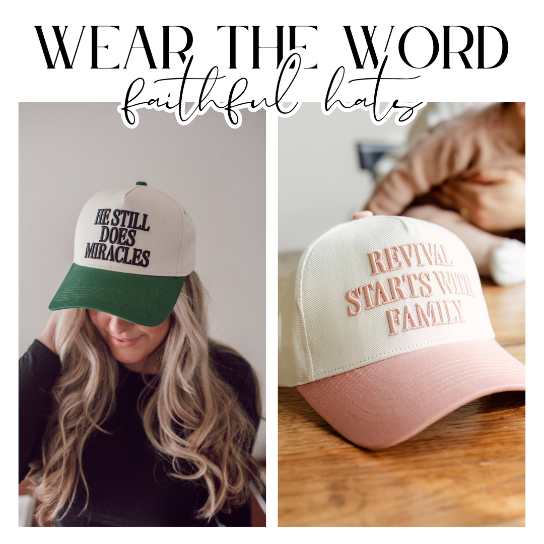 Wear the Word Faithful Hats | Bloom West Boutique | Houma, LA