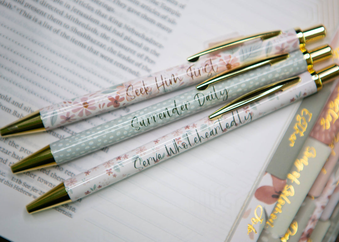 Floral Pens for Bible Study-Accessories-Chosen & Cherished-Shop with Bloom West Boutique, Women's Fashion Boutique, Located in Houma, Louisiana
