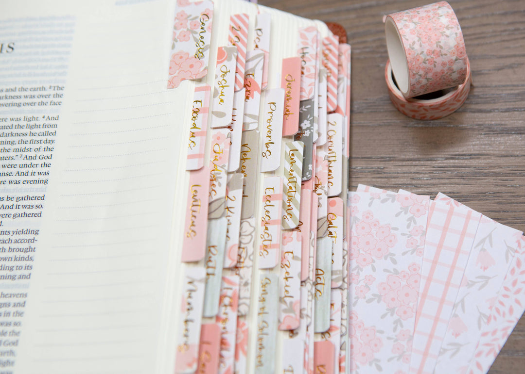 Pretty Peach Bible Book Tabs-Accessories-Chosen & Cherished-Shop with Bloom West Boutique, Women's Fashion Boutique, Located in Houma, Louisiana