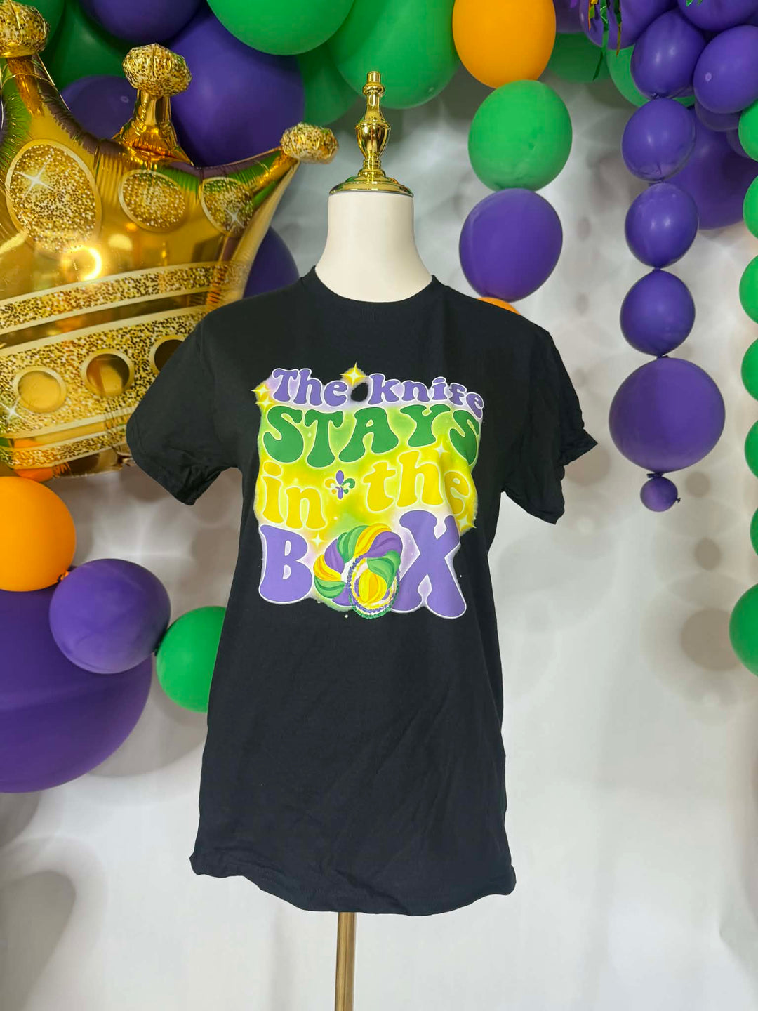 The Knife Stays in the Box/Black Top-Tops-Bloom West Boutique-Shop with Bloom West Boutique, Women's Fashion Boutique, Located in Houma, Louisiana