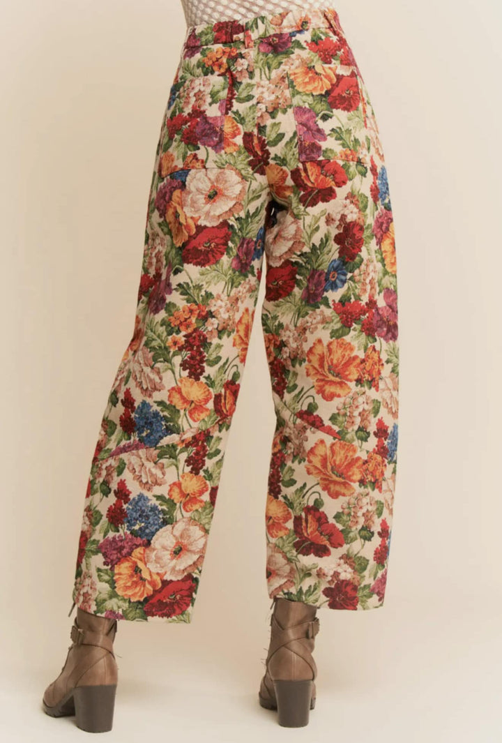 The Vintage Bloom Trouser Pant PREORDER-Pants-Davi & Dani-Shop with Bloom West Boutique, Women's Fashion Boutique, Located in Houma, Louisiana