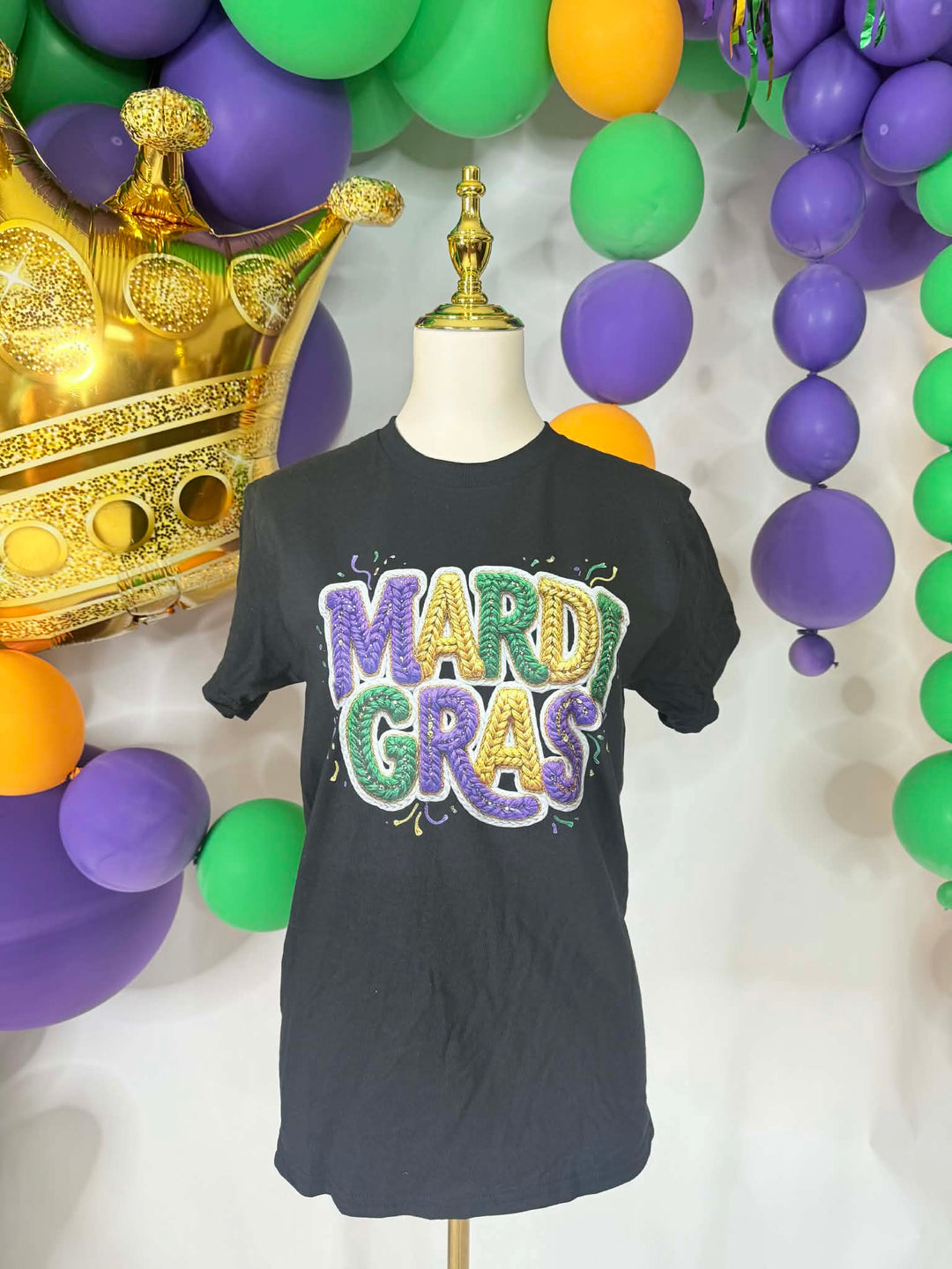 Twisted Krewe Tee Top-Tops-Bloom West Boutique-Shop with Bloom West Boutique, Women's Fashion Boutique, Located in Houma, Louisiana