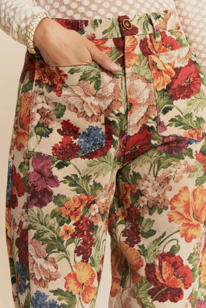 The Vintage Bloom Trouser Pant PREORDER-Pants-Davi & Dani-Shop with Bloom West Boutique, Women's Fashion Boutique, Located in Houma, Louisiana