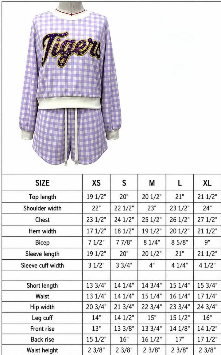 Purple and Gold Tiger Pride Set PRE-ORDER-Two Piece Set-Love, Leslie-Shop with Bloom West Boutique, Women&