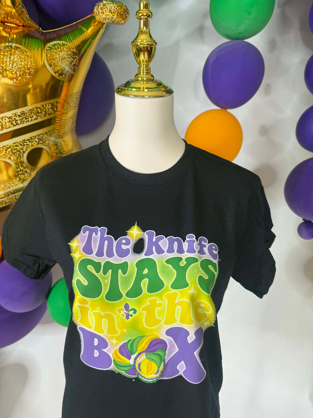 The Knife Stays in the Box/Black Top-Tops-Bloom West Boutique-Shop with Bloom West Boutique, Women's Fashion Boutique, Located in Houma, Louisiana