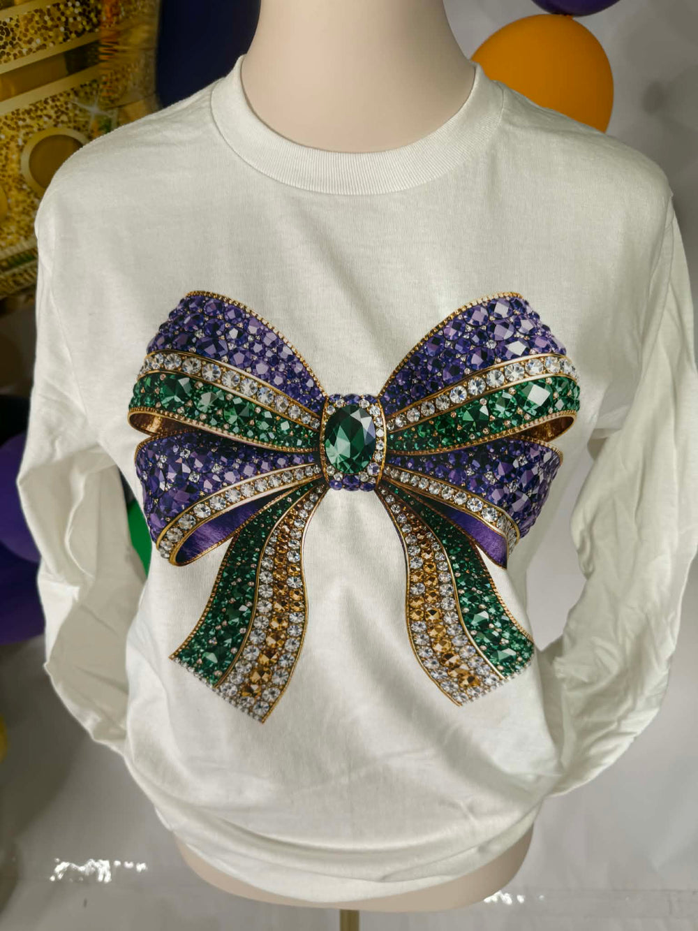 Bow Down, It’s Mardi Gras Top-Tops-Bloom West Boutique-Shop with Bloom West Boutique, Women's Fashion Boutique, Located in Houma, Louisiana