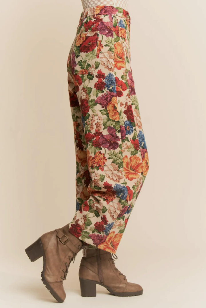 The Vintage Bloom Trouser Pant PREORDER-Pants-Davi & Dani-Shop with Bloom West Boutique, Women's Fashion Boutique, Located in Houma, Louisiana