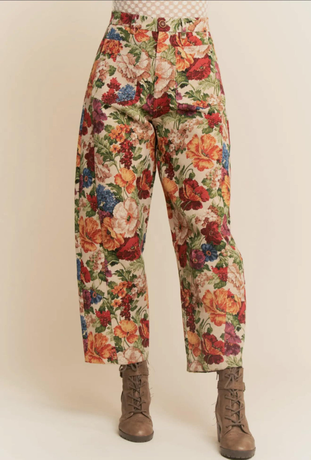 The Vintage Bloom Trouser Pant PREORDER-Pants-Davi & Dani-Shop with Bloom West Boutique, Women's Fashion Boutique, Located in Houma, Louisiana
