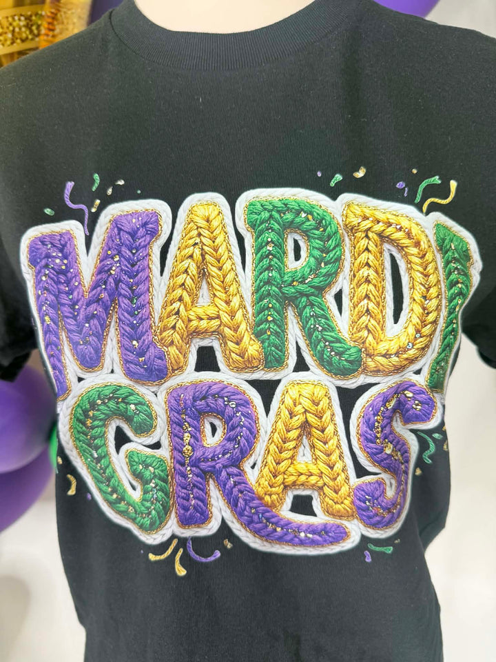 Twisted Krewe Tee Top-Tops-Bloom West Boutique-Shop with Bloom West Boutique, Women's Fashion Boutique, Located in Houma, Louisiana