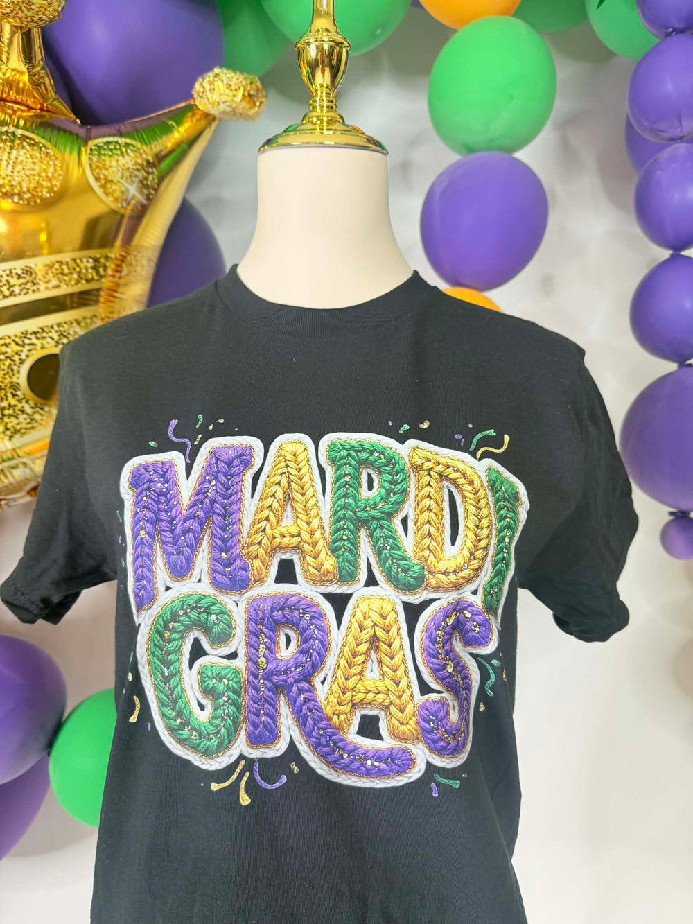 Twisted Krewe Tee Top-Tops-Bloom West Boutique-Shop with Bloom West Boutique, Women's Fashion Boutique, Located in Houma, Louisiana