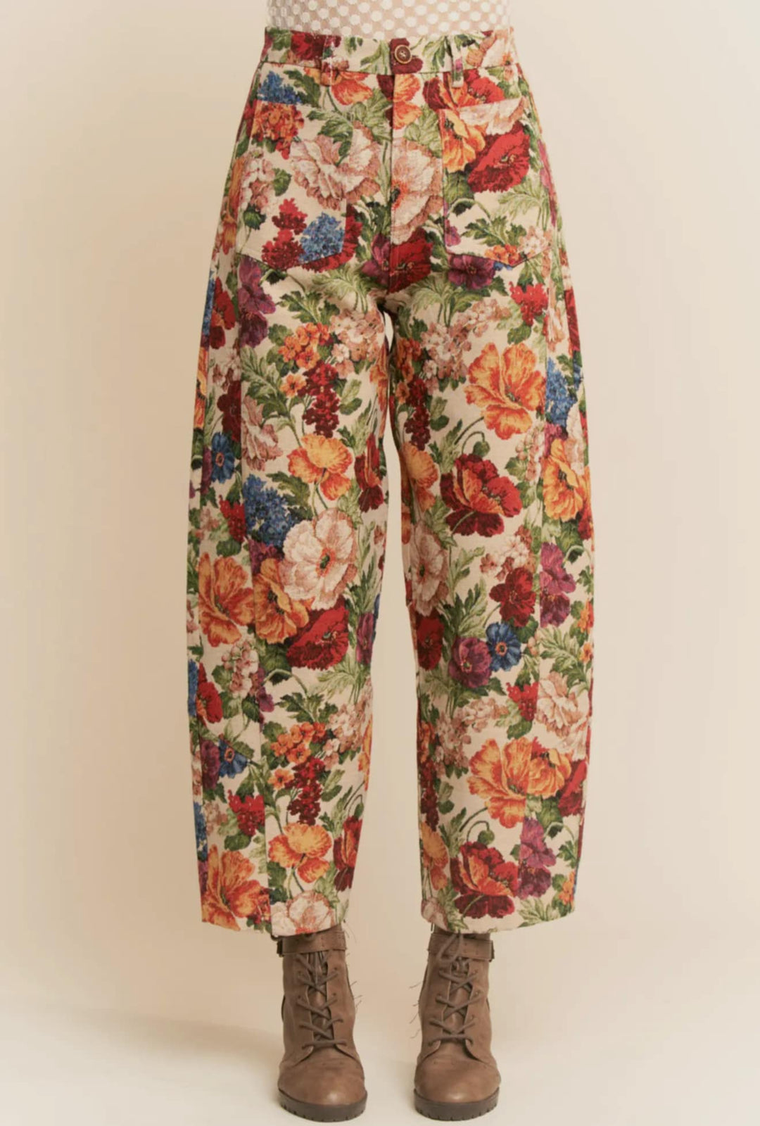 The Vintage Bloom Trouser Pant PREORDER-Pants-Davi & Dani-Shop with Bloom West Boutique, Women's Fashion Boutique, Located in Houma, Louisiana