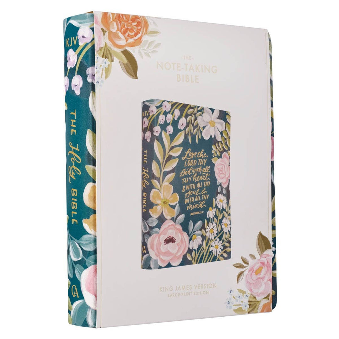 KJV LP Note Bible LP Faux Leather Love The Lord Matt 22:37-Bibles & Devotionals-Christian Art Gifts-Shop with Bloom West Boutique, Women's Fashion Boutique, Located in Houma, Louisiana