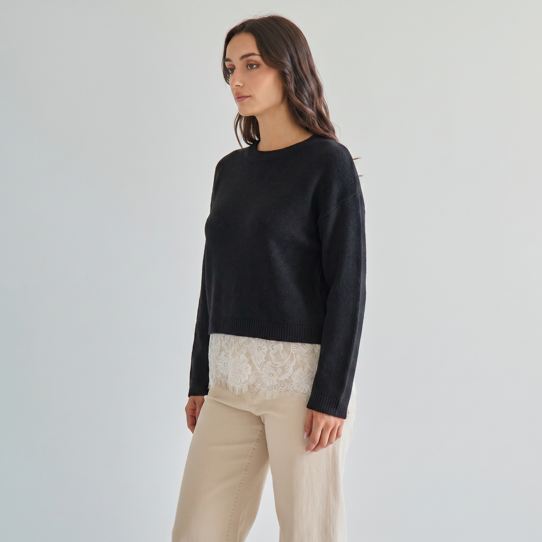 AT3508 Lace sweater-Able-Shop with Bloom West Boutique, Women&
