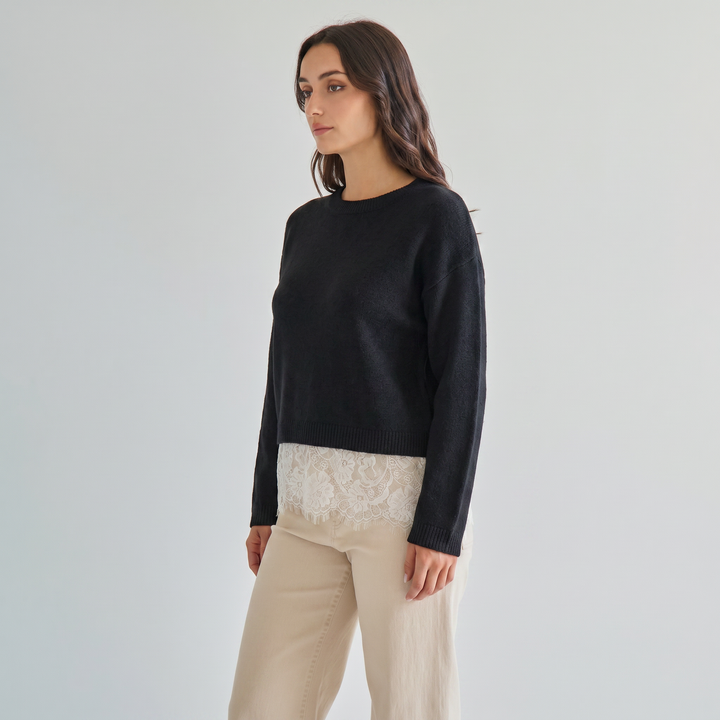 AT3508 Lace sweater-Able-Shop with Bloom West Boutique, Women&