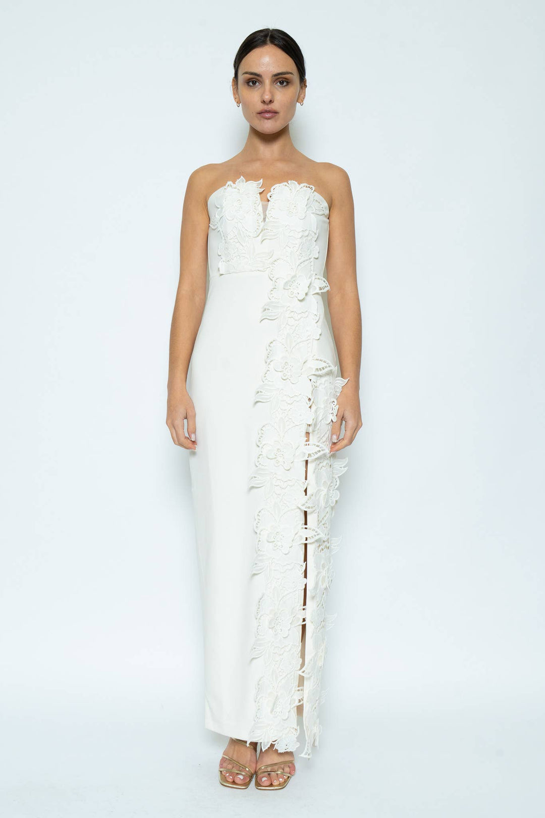Maison Lueur Sculpted Column Gown PRE-ORDER-Maxi Dresses-Fore Collection-Shop with Bloom West Boutique, Women's Fashion Boutique, Located in Houma, Louisiana