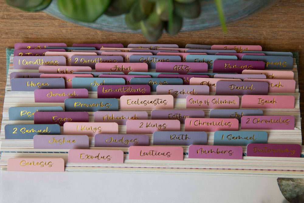 Ombre Bible Index Tabs | Colorful Bible Tabs-Accessories-Chosen & Cherished-Shop with Bloom West Boutique, Women's Fashion Boutique, Located in Houma, Louisiana