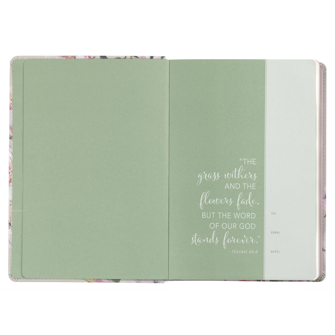 Devotional Bible NLT for Women Faux Leather, Floral-Accessories-Christian Art Gifts-Shop with Bloom West Boutique, Women's Fashion Boutique, Located in Houma, Louisiana