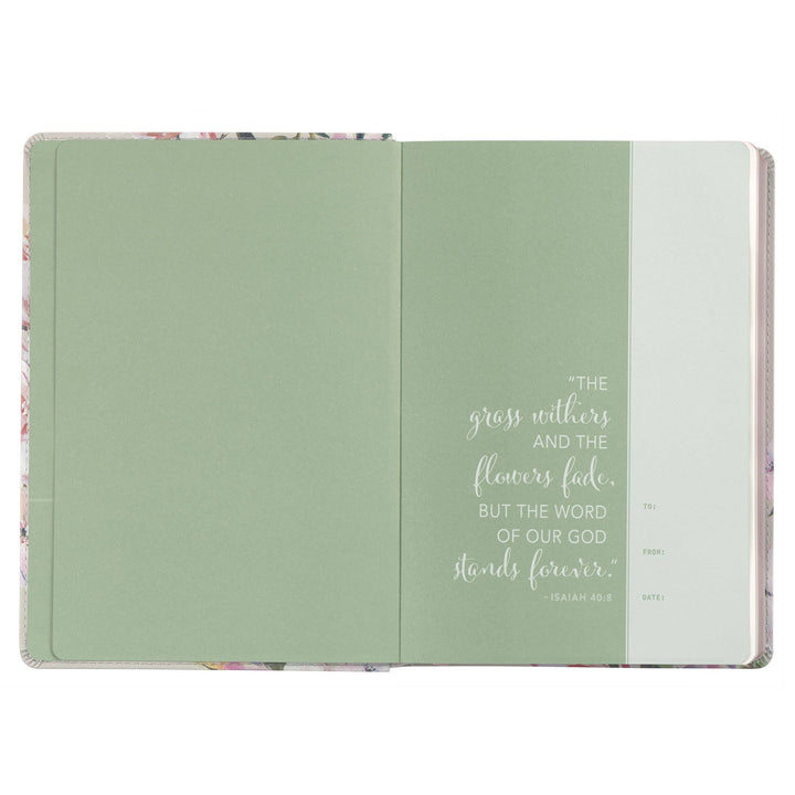 Devotional Bible NLT for Women Faux Leather, Floral-Accessories-Christian Art Gifts-Shop with Bloom West Boutique, Women's Fashion Boutique, Located in Houma, Louisiana