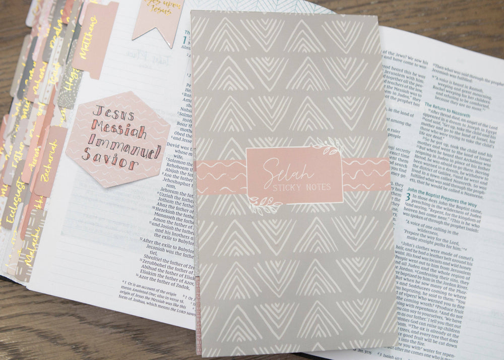 Bible Study Post-It Notes | Selah Bible Study Sticky Note Set-Bible Accessories-Chosen & Cherished-Shop with Bloom West Boutique, Women's Fashion Boutique, Located in Houma, Louisiana