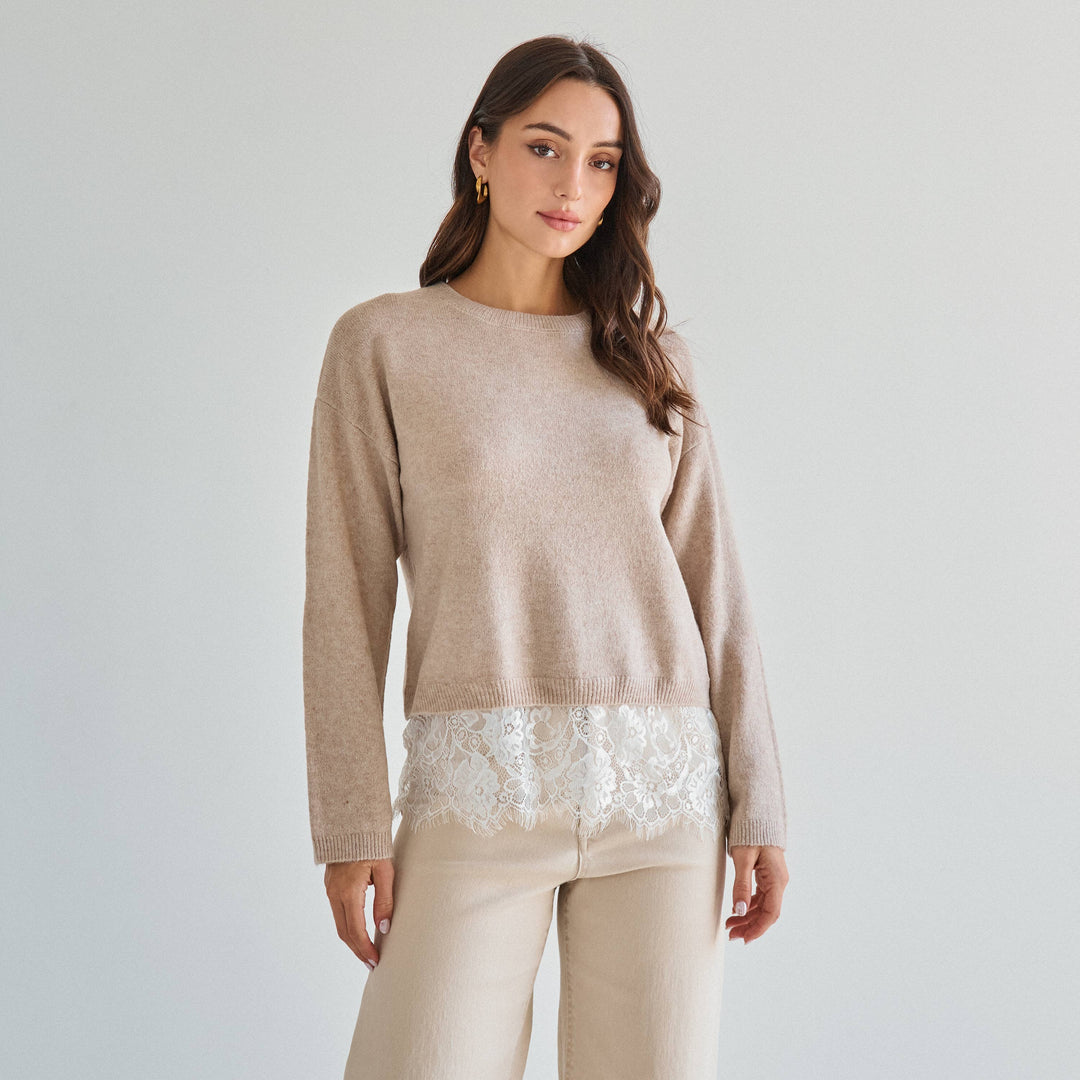 AT3508 Lace sweater-Able-Shop with Bloom West Boutique, Women&