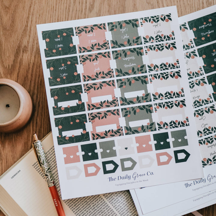 Garden Floral Bible Tabs-The Daily Grace Co-Shop with Bloom West Boutique, Women's Fashion Boutique, Located in Houma, Louisiana