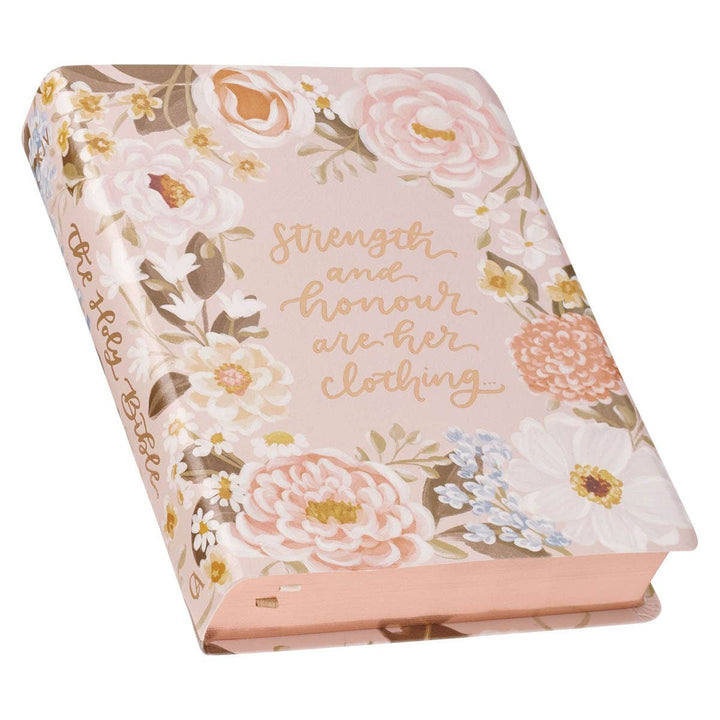 KJV Notetaking Bible Faux Leather Strength&Dignity Prov31:25-Accessories-Christian Art Gifts-Shop with Bloom West Boutique, Women's Fashion Boutique, Located in Houma, Louisiana