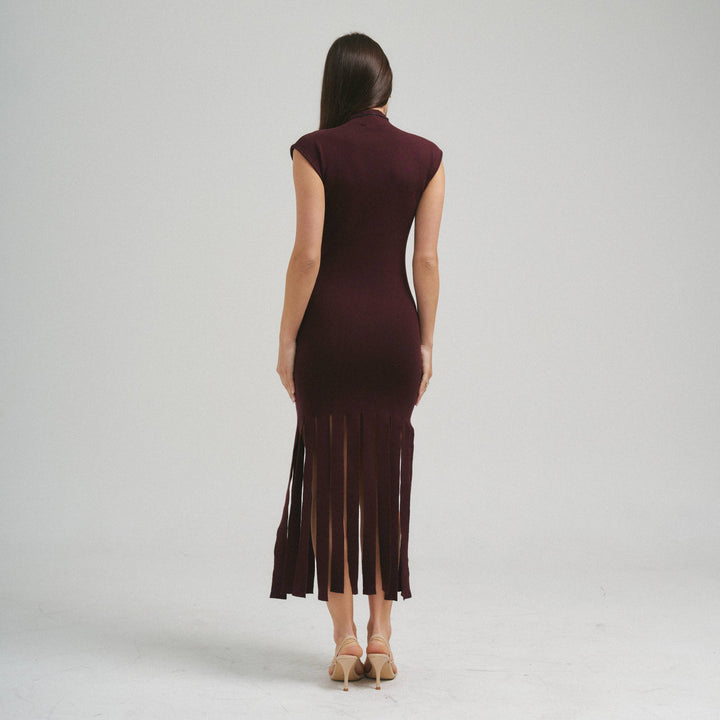 AD3522 Fringe knit dress-Able-Shop with Bloom West Boutique, Women&