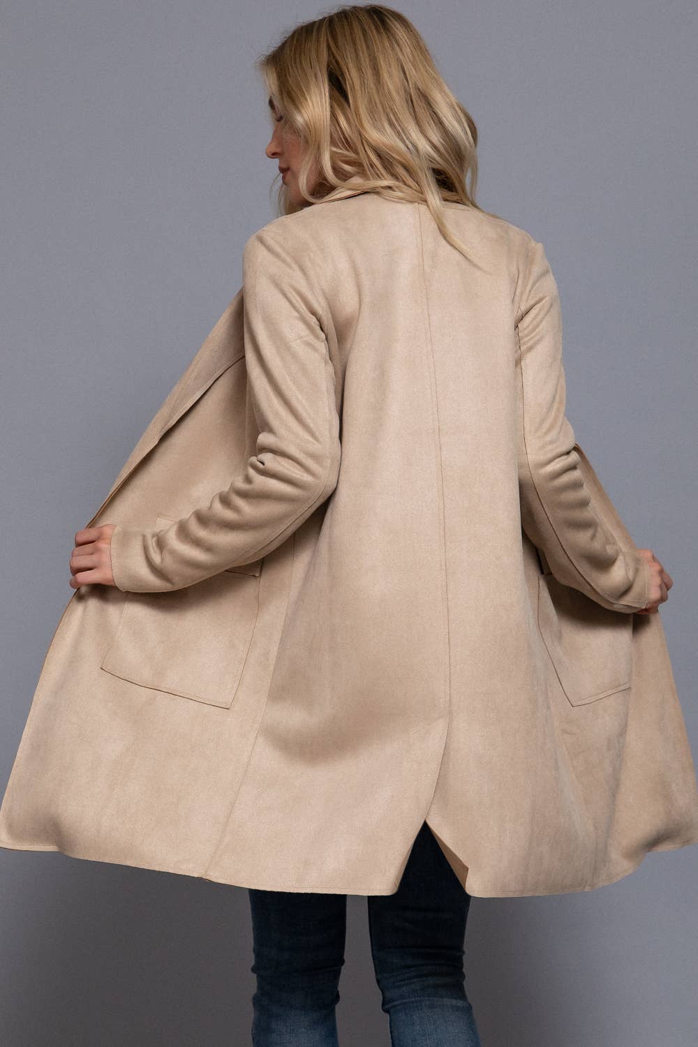Oats Faux Suede Jacket-Jackets-Active Basic | Active USA-Shop with Bloom West Boutique, Women's Fashion Boutique, Located in Houma, Louisiana