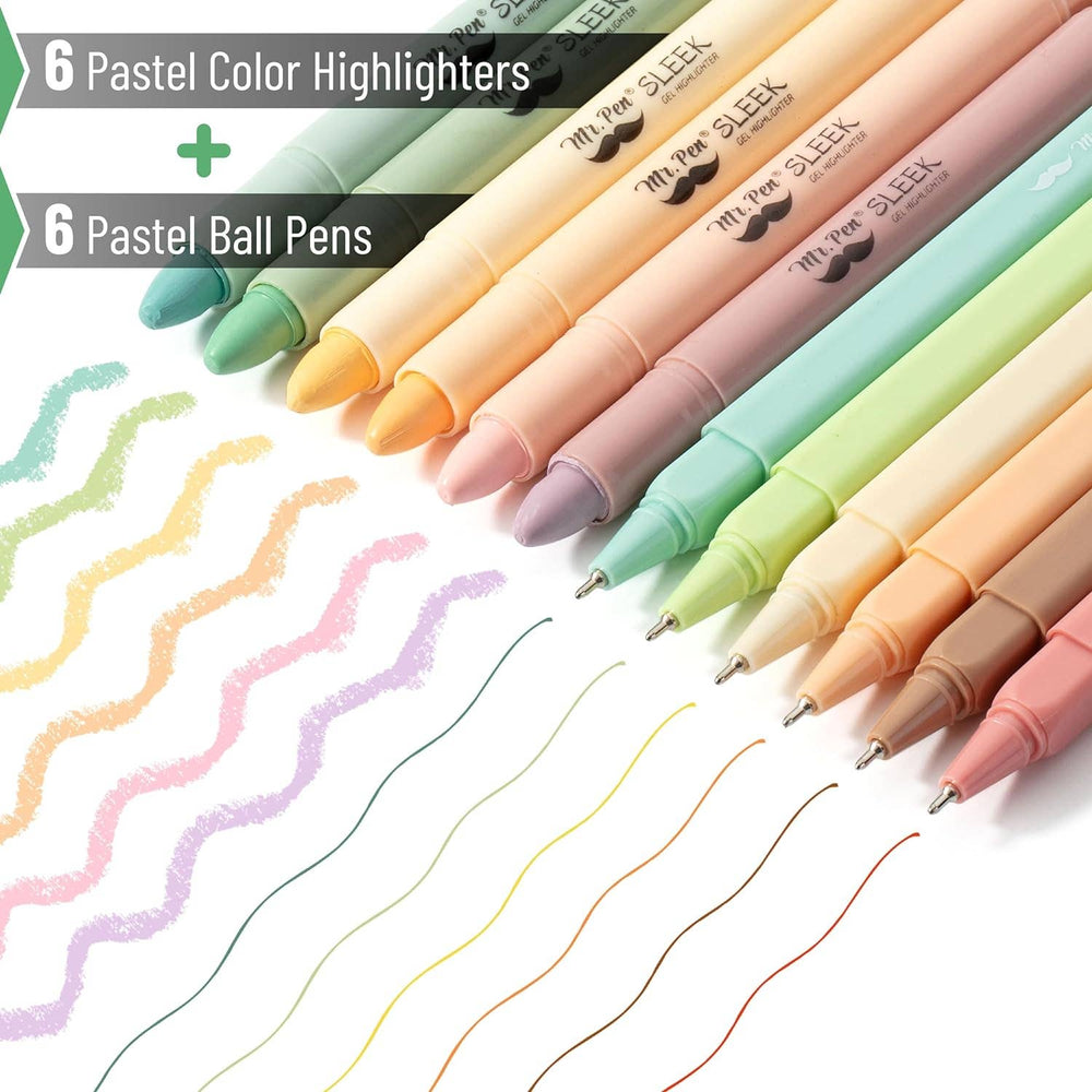 Mr. Pen Gel Highlighters & Pens - 12 Pack No Bleed-Accessories-Mr. Pen-Shop with Bloom West Boutique, Women's Fashion Boutique, Located in Houma, Louisiana