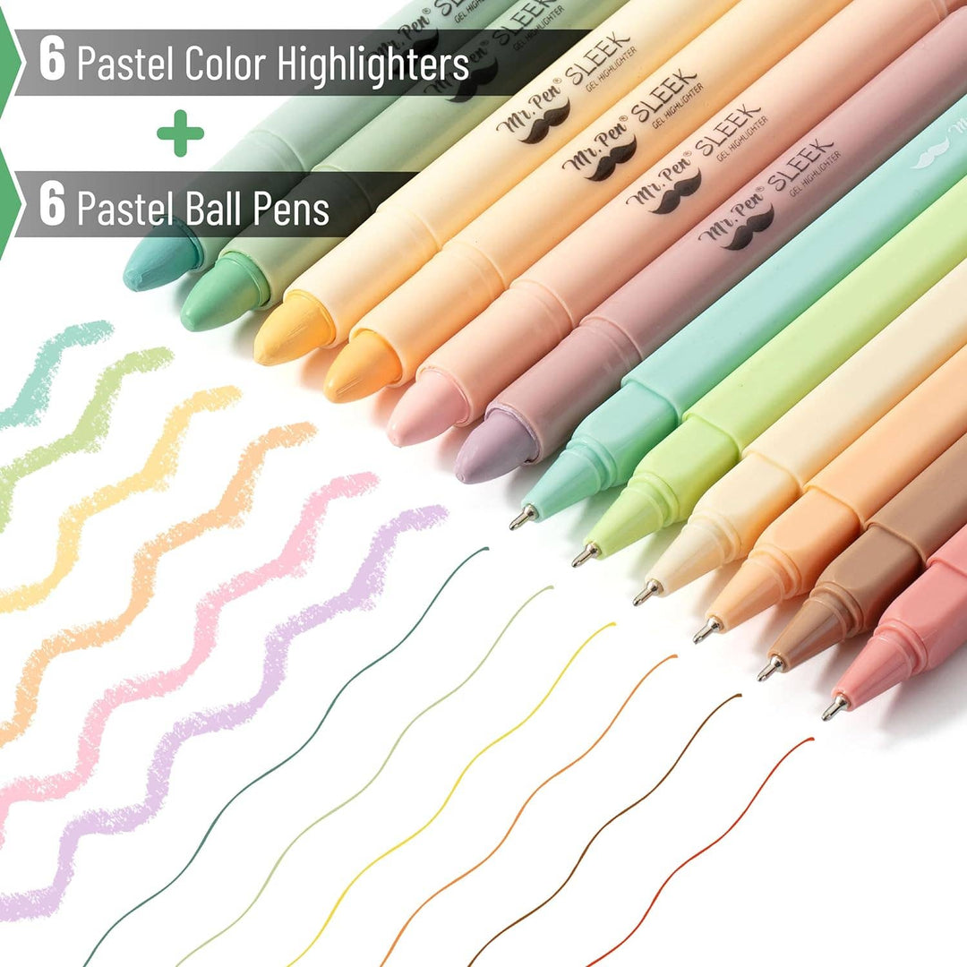Mr. Pen Gel Highlighters & Pens - 12 Pack No Bleed-Accessories-Mr. Pen-Shop with Bloom West Boutique, Women's Fashion Boutique, Located in Houma, Louisiana