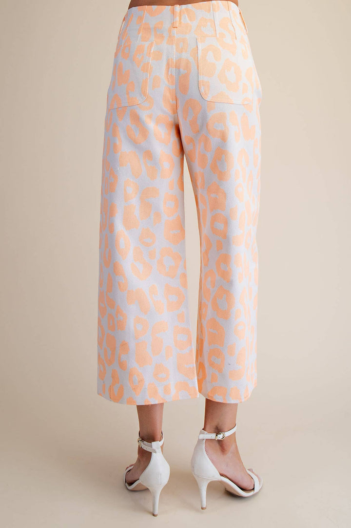 Colette Cropped Wide-Leg Neon Leopard Pants-Glam-Shop with Bloom West Boutique, Women&