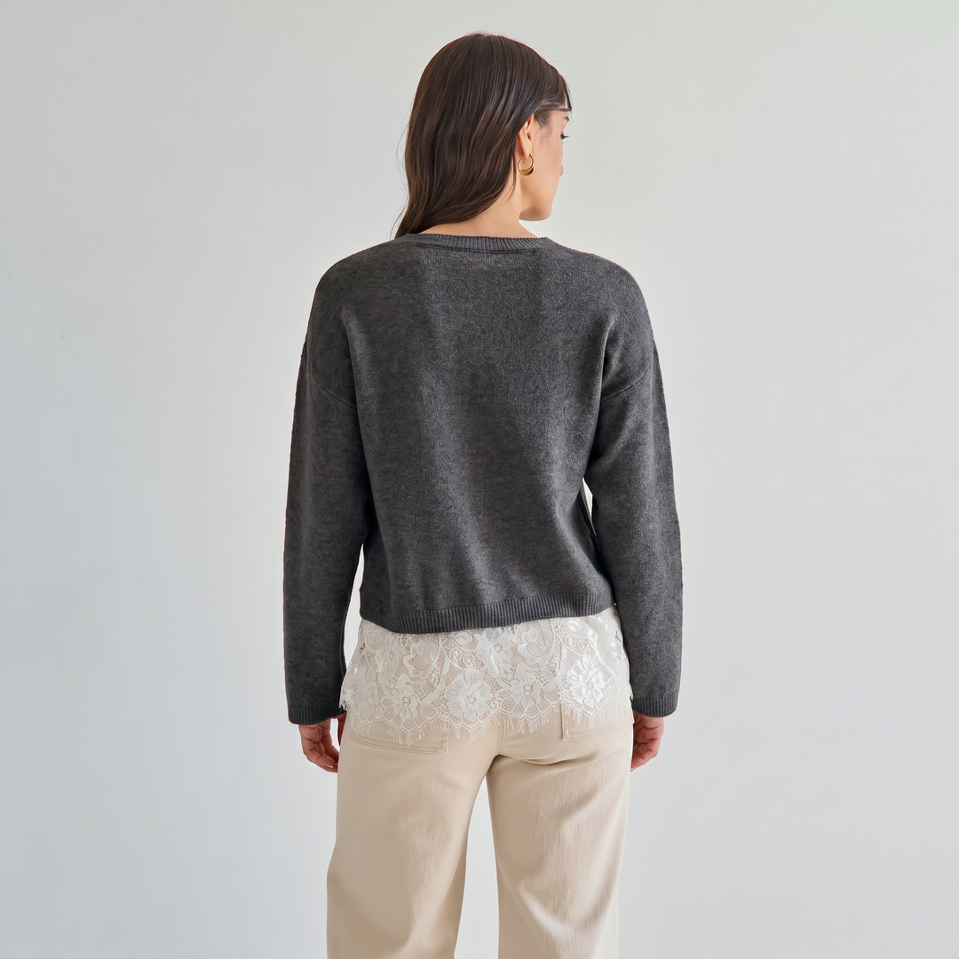 AT3508 Lace sweater-Able-Shop with Bloom West Boutique, Women&