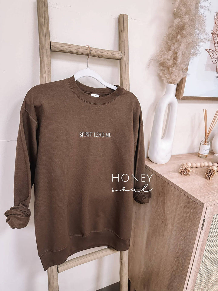 Spirit Lead Me Sweatshirt-Graphic Sweaters-Honey Soul LLC-Shop with Bloom West Boutique, Women's Fashion Boutique, Located in Houma, Louisiana