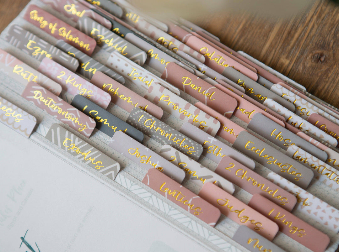 Bible Tabs | Neutral Bible Index Tabs-Accessories-Chosen & Cherished-Shop with Bloom West Boutique, Women's Fashion Boutique, Located in Houma, Louisiana