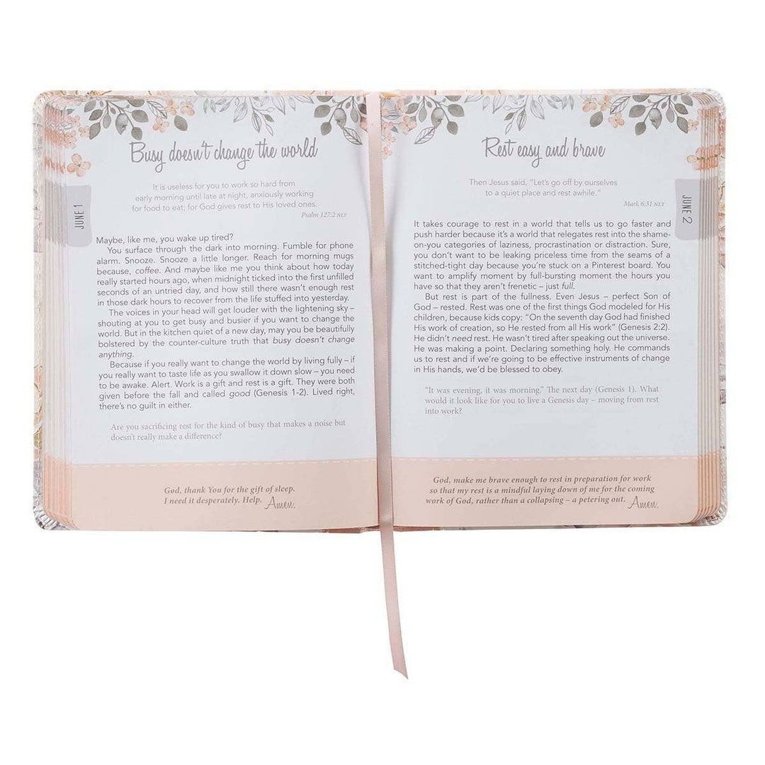 Devotional Walking In Grace Faux Leather-Bibles & Devotionals-Christian Art Gifts-Shop with Bloom West Boutique, Women's Fashion Boutique, Located in Houma, Louisiana