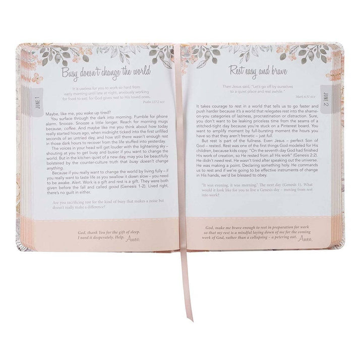 Devotional Walking In Grace Faux Leather-Bibles & Devotionals-Christian Art Gifts-Shop with Bloom West Boutique, Women's Fashion Boutique, Located in Houma, Louisiana