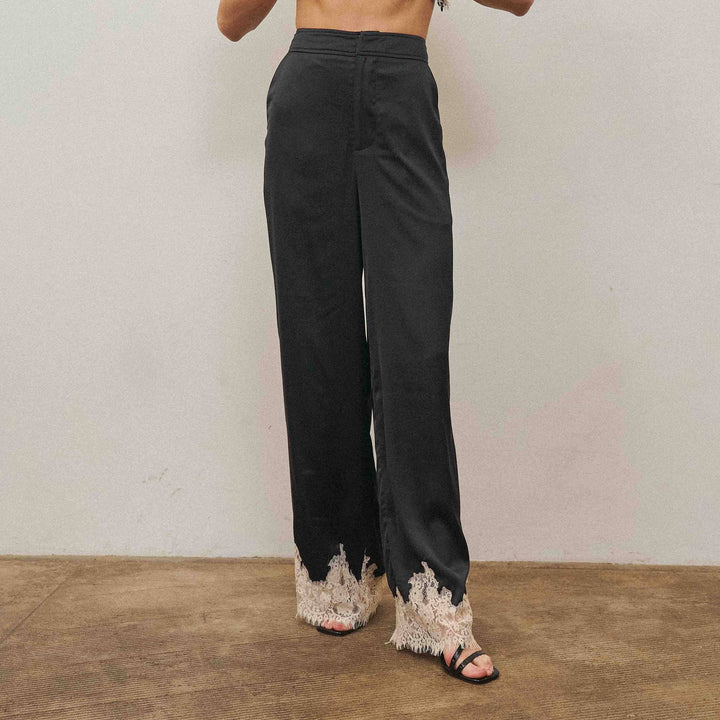 AP3559 Lace satin pants-Able-Shop with Bloom West Boutique, Women&
