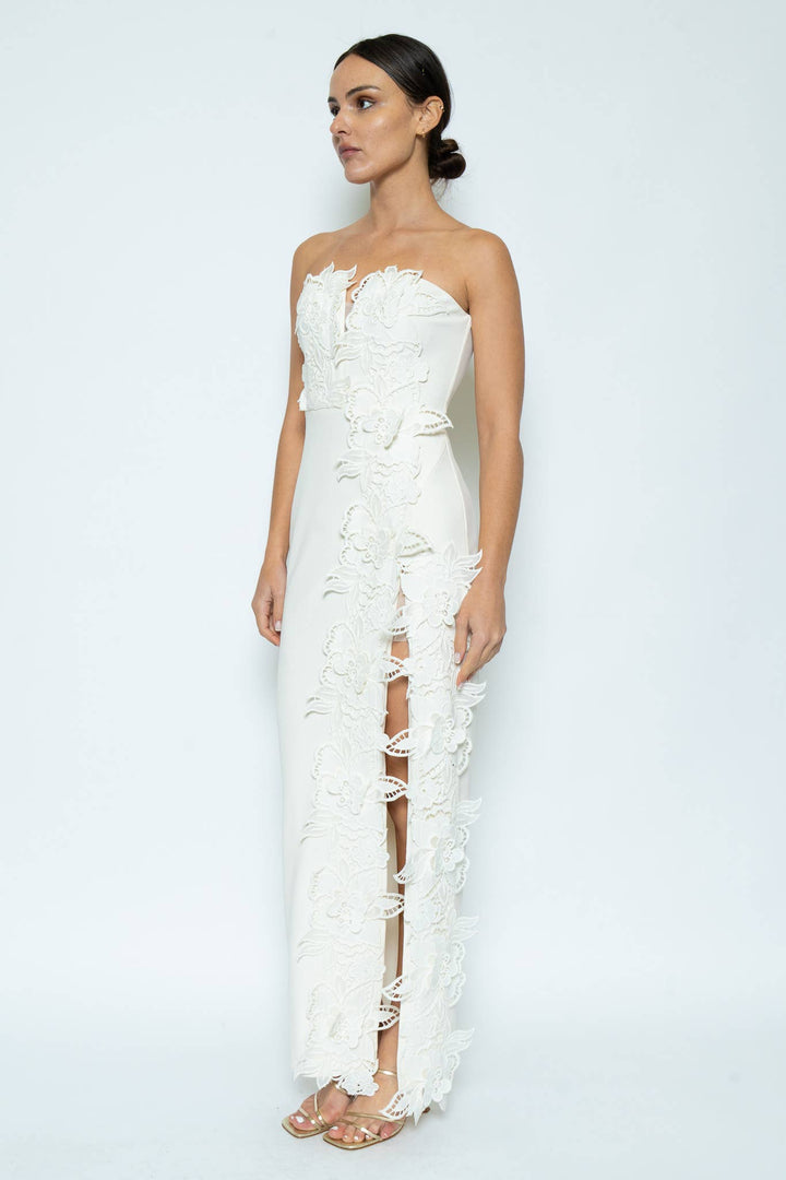 Maison Lueur Sculpted Column Gown PRE-ORDER-Maxi Dresses-Fore Collection-Shop with Bloom West Boutique, Women&