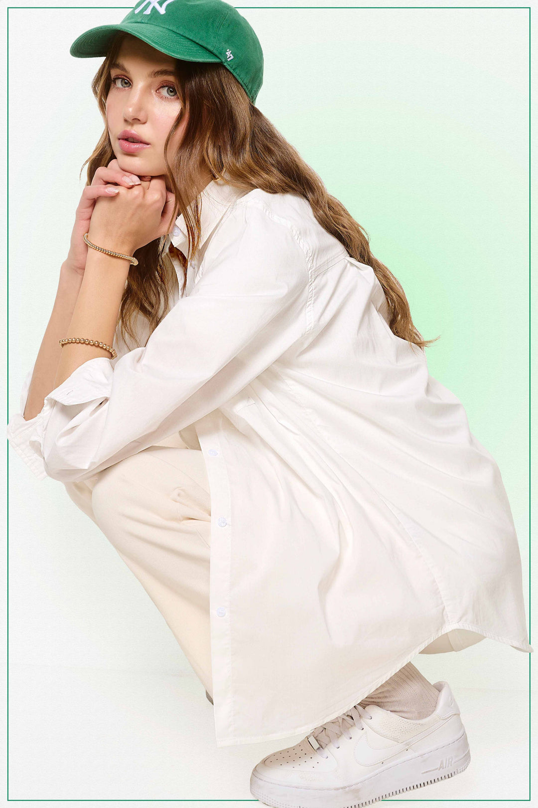 Classic Collared Button Down Poplin Shirt-Tops-La Miel-Shop with Bloom West Boutique, Women's Fashion Boutique, Located in Houma, Louisiana