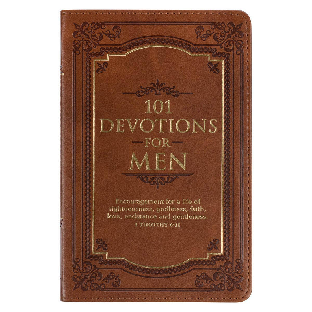 101 Devotions for Men Faux Leather-Christian Art Gifts-Shop with Bloom West Boutique, Women's Fashion Boutique, Located in Houma, Louisiana