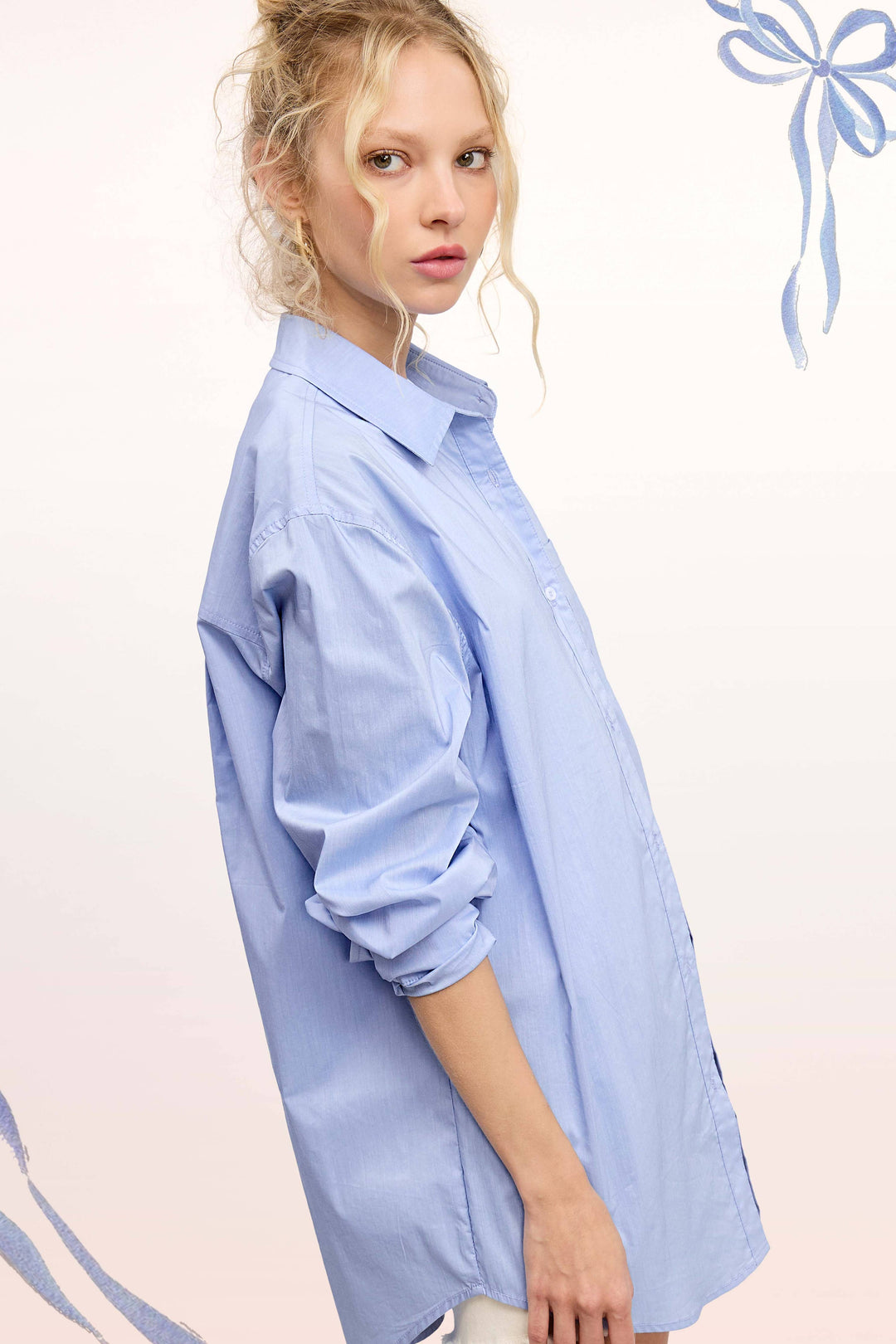 Classic Collared Button Down Poplin Shirt-Tops-La Miel-Shop with Bloom West Boutique, Women's Fashion Boutique, Located in Houma, Louisiana