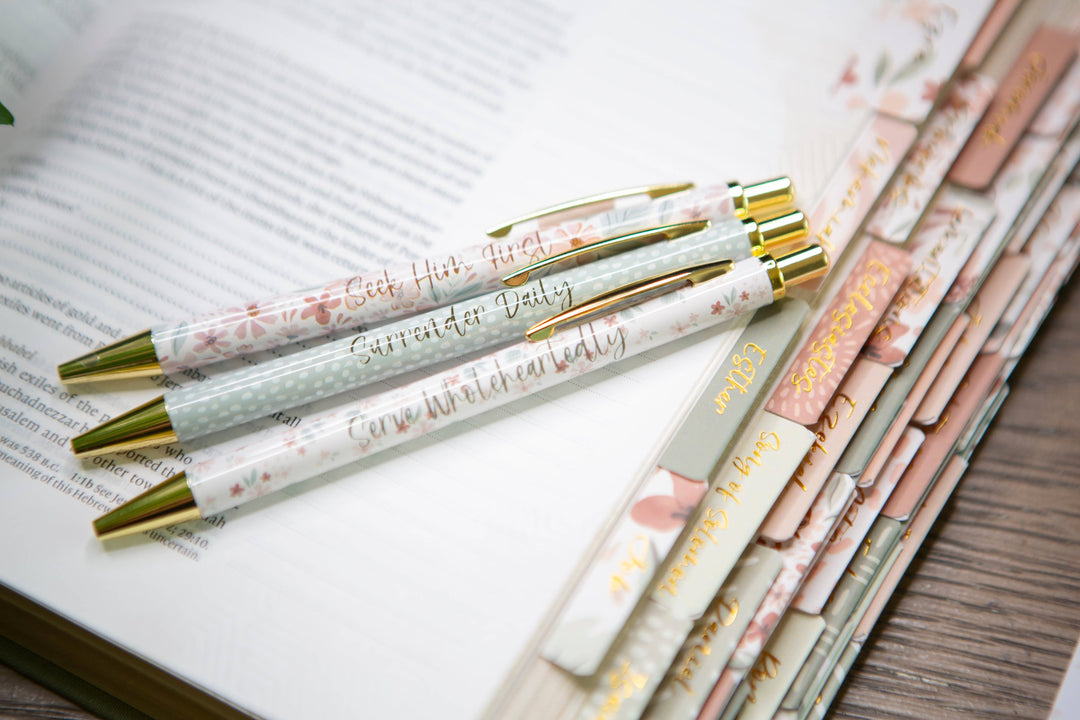 Floral Pens for Bible Study-Accessories-Chosen & Cherished-Shop with Bloom West Boutique, Women's Fashion Boutique, Located in Houma, Louisiana